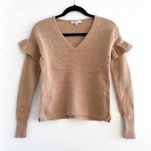 Madewell Ruffle Sleeve Merino Wool Sweater
